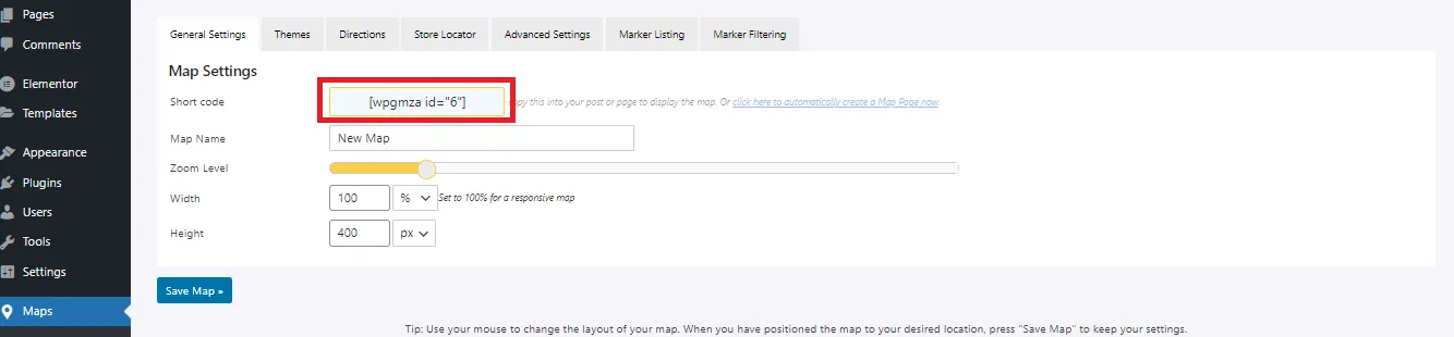 Displaying your Map on your WordPress site (Legacy) - WP Go Maps ...