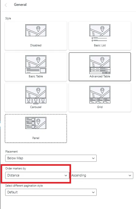 Enabling order by Distance Enabling order by Distance