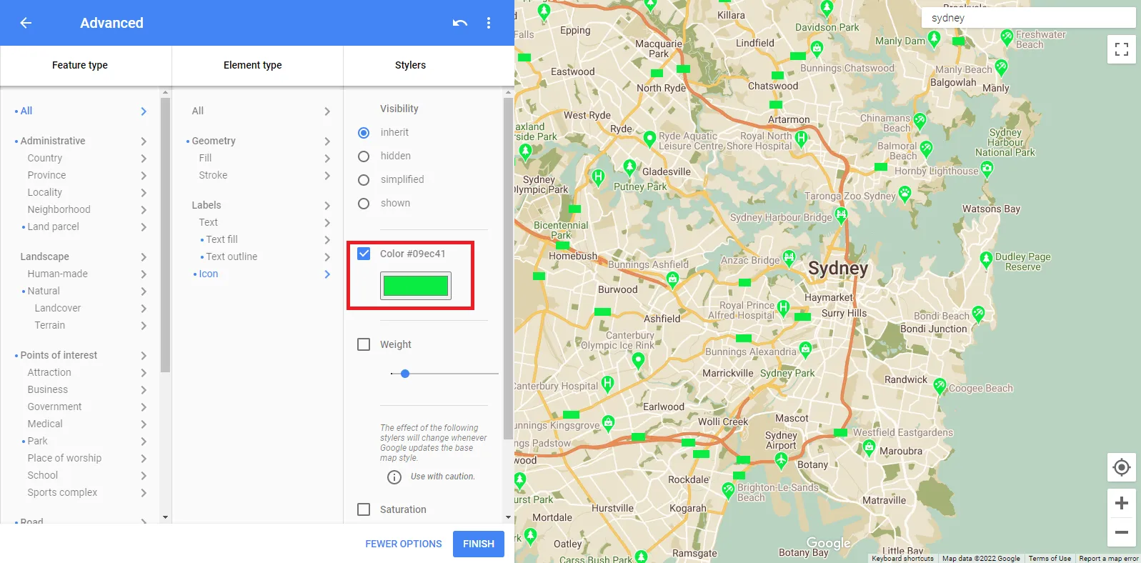 label icons updated colors