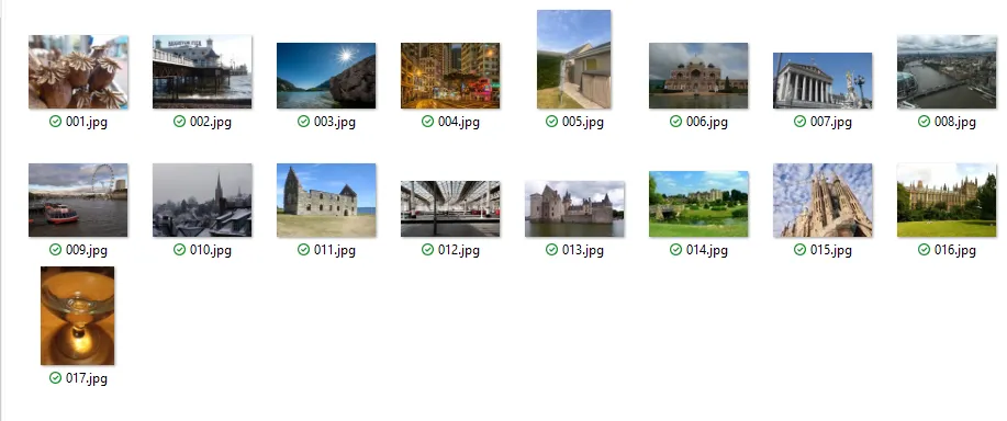 Bulk JPEG slection and upload
