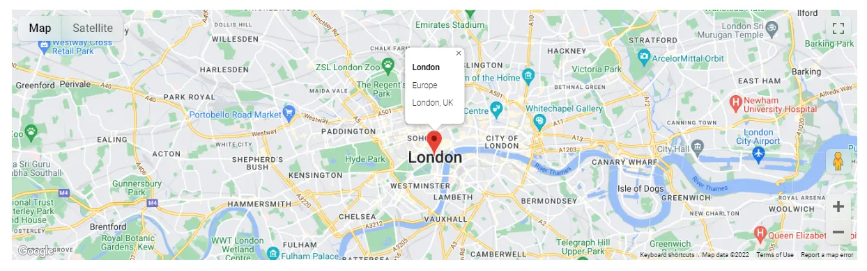 Map display with GET variables for marker and zoom Map display with GET variables for marker and zoom