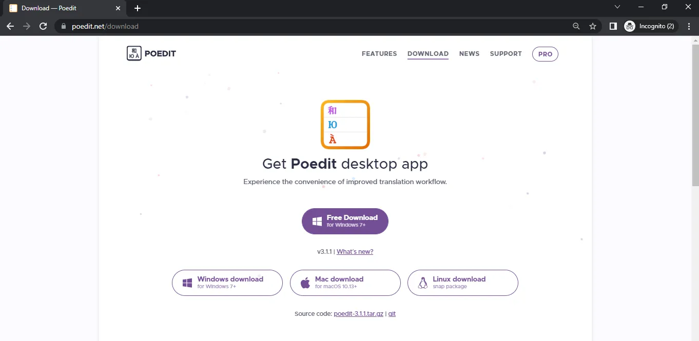 POEdit download page