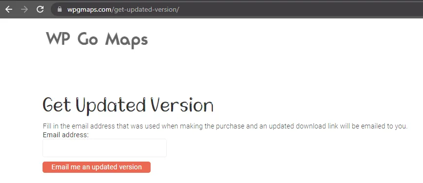 Get Updated Version page