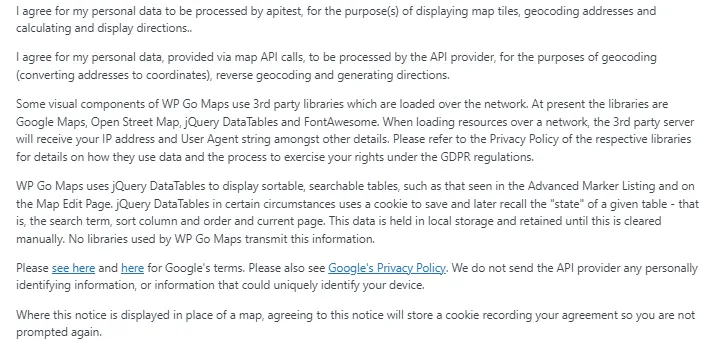 GDPR Consent Notice