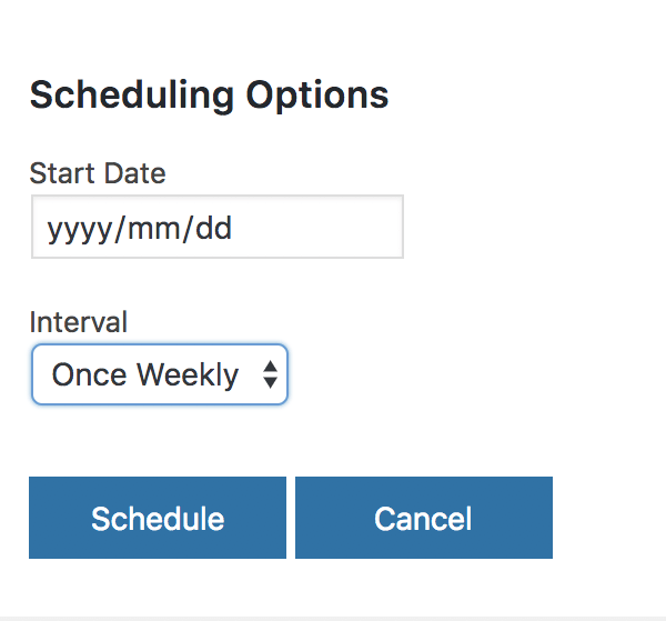 Scheduling