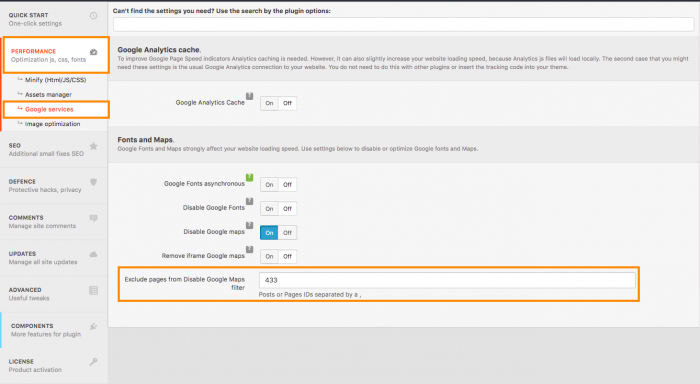 Configuring Cleary Google services